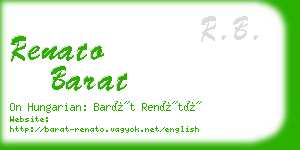 renato barat business card